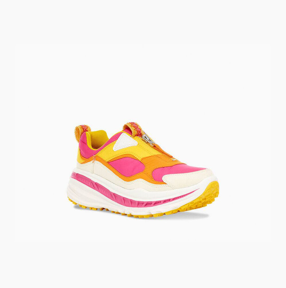 UGG CA805 Zip Pink Lemon Sneakers for Women (PIUV48173)